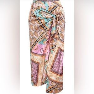 Floral boho skirt
